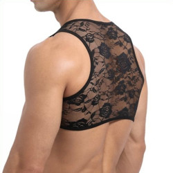 NoGenderWear Crop court Dentelle Noir